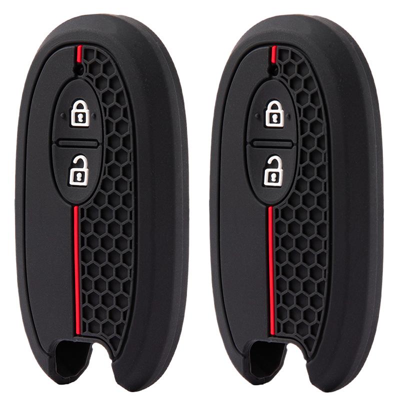 2 Buttons Car Key Case Cover Shell Fob For Suzuki Palette Solio Mr Wagon Hustler Alto Lapin Every Spacia Protector Accessories