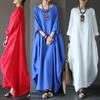 Loose Large Size Cotton and Linen Long Skirt Dress