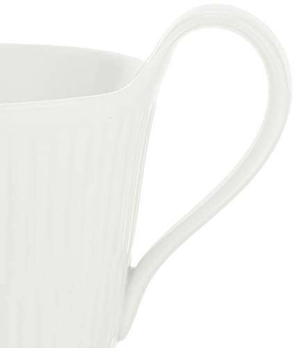 [Officially Imported] Royal Copenhagen White Fluted High-Handle Cup & Saucer, 240ml, Wedding Gift, 1017384