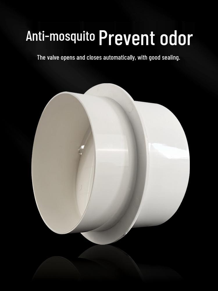 Fresh Air PVC Duct Non-Return Check Valve for Bathroom Ventilation and Exhaust Fan