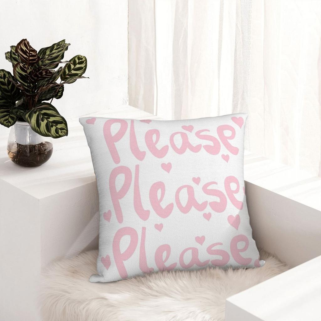 Please Please Please Sabrina Carpener Pillowcase Printing Polyester Cushion Cover Decorations Pillow Case Cover Home Zippered