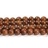Natural Wood Bead Gold Silk Sandalwood Round Buddha Bead 6 8 10mm Pick Size For Jewelry Making Diy Necklace Bracelet Accessory