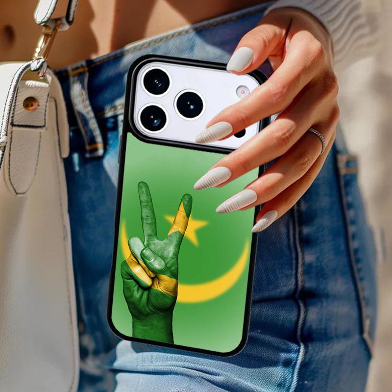 Mauritania Flag Phone Case For iPhone 17 Air 14 15 13 12 Max Cover For Apple 16e 11 Pro Max Plus Coque