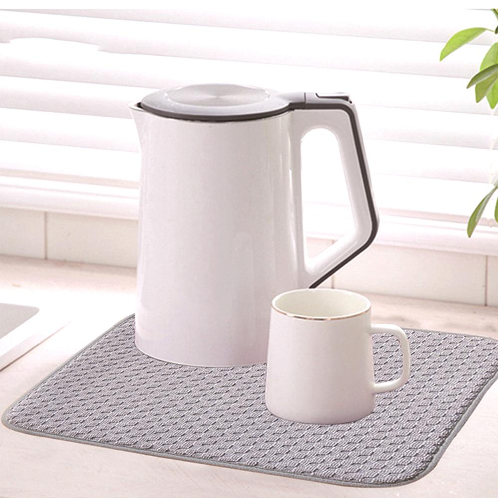Microfiber Dish Drying Mat Absorbent Dishes Drainer Quick-Drying Insulation Pads Non Slip Tableware Table Placemat For Kitchen