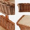 KADAX Weidenkorb Einkaufskorb Picknick Obst Tablett Rechteckig Weide 52cm