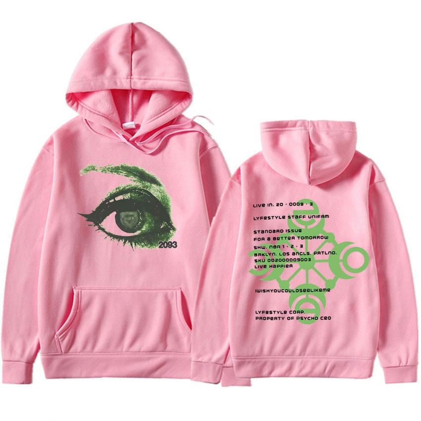 Yeat Lyfestyle 2093 Eye Print Hoodie Album Merch Pullovers Fashion Sweatshirts Men's Casual Y2K Top Aesthetic Long Sleeve