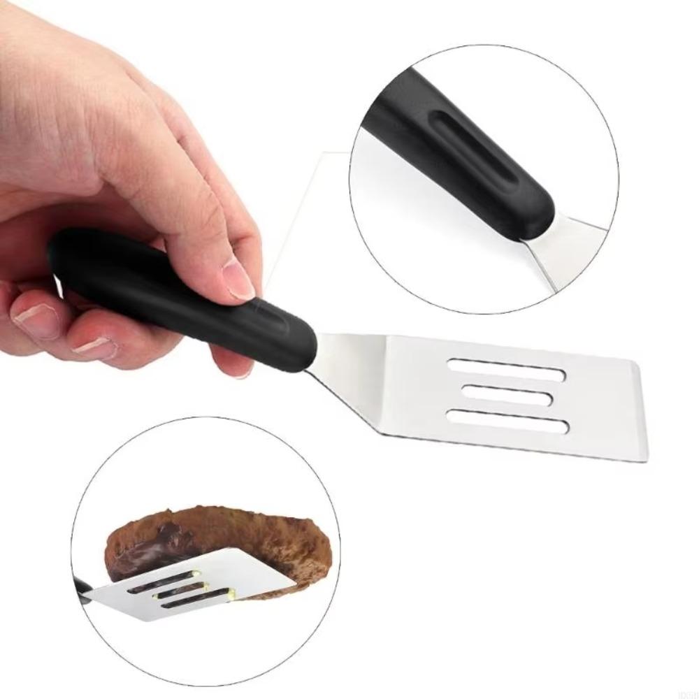 Stainless Steel Grill Spatula Anti-scald Handle Pie Server Spatula Steak Fried Shovel  Tiramisu
