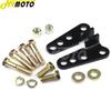 Svart 1-3" Motorcykel Justerbar Sänkningssats Passagerare Bakre Stötdämparfäste För Harley Touring Electra Road Street Glide 2002-2012