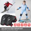 6Pcs Knee & Elbow Pads Set With Wrist Guards - Multi-Sport Protective Gear Fit For Kids/Adults - Cycling, Skating, Riding Safety