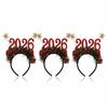 2026 Christmas Headband New Design Digital Star Antler Headband for Children Xmas Party Decoration Headwear