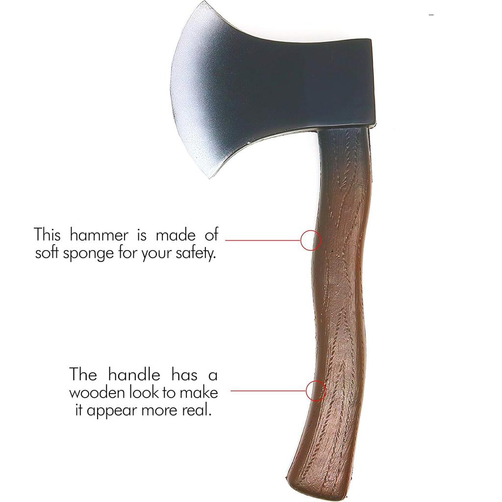 Pu Simulation Axe Toy. Creative Prank April Fool'S Day Toys. Performance Photography Props
