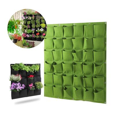 Schwarz Grün Wandbehang Pflanztaschen Blumentopf Anzuchtsack Garten Pflanzgefäß Vertikaler Sukkulenten Pflanztopf Wohnkultur Zubehör