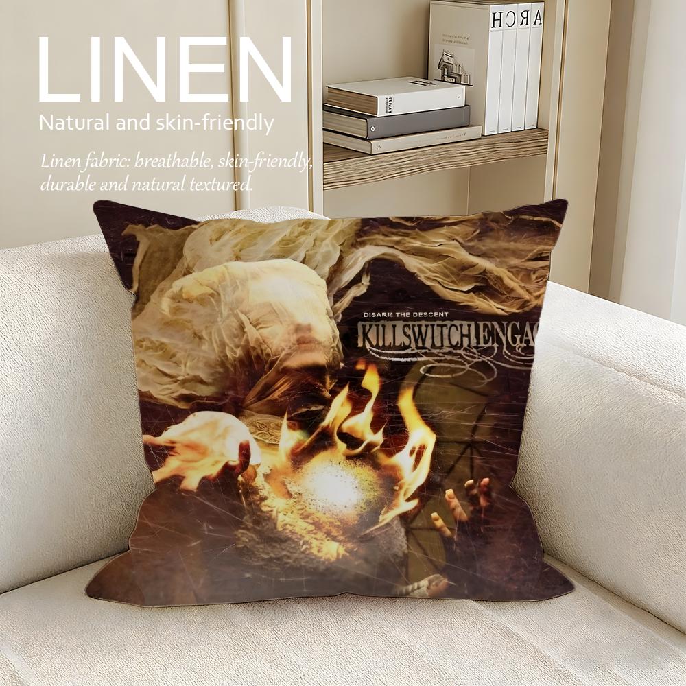Music Killswitch Engage Cushion Cover Pillowcase Set Pcs x x Breathable Washable Sofa Cushion Cover