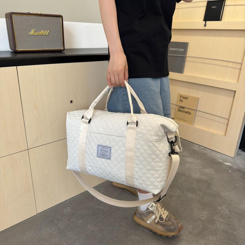 Travel Bag Women's Lightweight Short-haul Hand Luggage Large Capacity Sports Fitness Bag Storage Bag Production Bag Light Travel