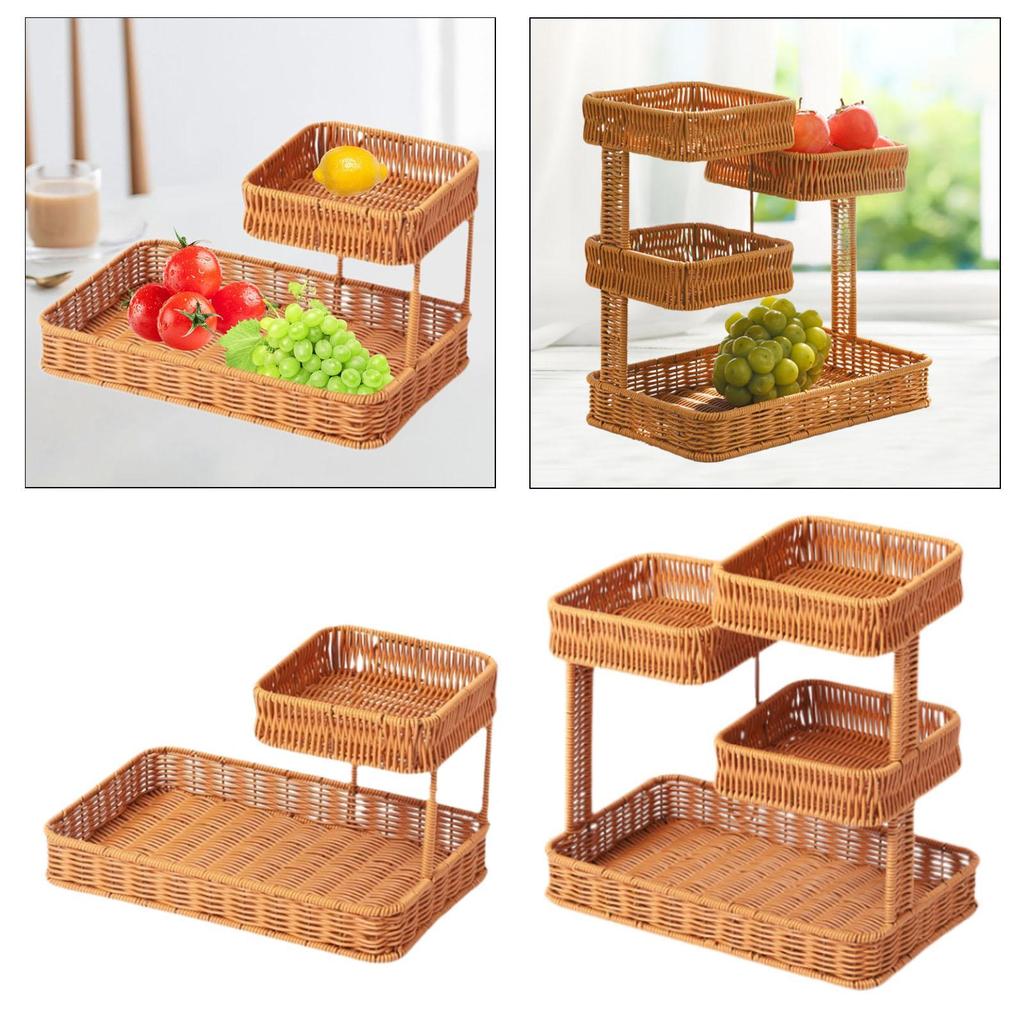 Geweven Mand Weefmand Opbergmand Mand Container Bureau Diverse Spullen Opbergdoos Bureau Organizer voor Bureau Slaapkamer