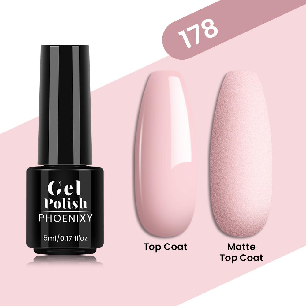 PHOENIXY 80 Farben Nagel-Gel-Nagellack, 5 ml, UV-LED-Farb-Nagelkunst-Hybrid-Nagellack, Liner-Gel, Maniküre-Kunst, semi-permanent, glitzernd, glänzende Farben-Gel