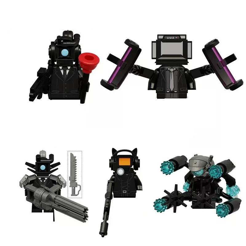 2026 New Skibidi Toilet Man Figures Blocks TvMan Titan Cameraman Speakerman Puzzle Bricks Action Figures Model Toy Birthday Gift