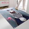 Rabbids Invasion Smile Carpet Rug for Living Room Bedroom Home Sofa Decoration,Kids Play Nonslip Floor Mat