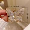 Brož motýlek s kamínky Ozdoby na oblečení Brož na oblek Módní odznak motýlek