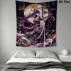 Genshin Impact Wall Tapestry Aesthetic Wall Hanging Printed Fabric Blanket Decorative Tapestries for Bedroom Living Room Home Decor