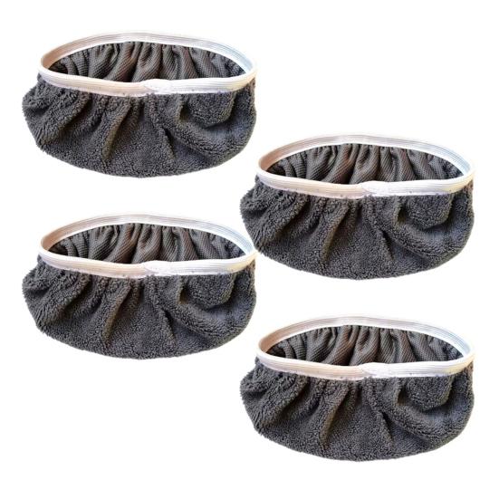 4/6Pcs Microfiber Flat Mop Replacement Cloth Cover Wet Dry Cleaning Washable Mop Covers for Swiffer Sweeping Mop