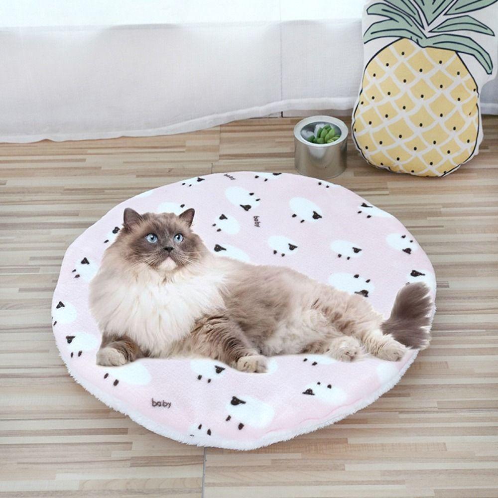 

Warm Pet Cushion Soft Cat Bed Mats Cute Pet Sleeping Bed Mats Small Medium Dogs Style 3