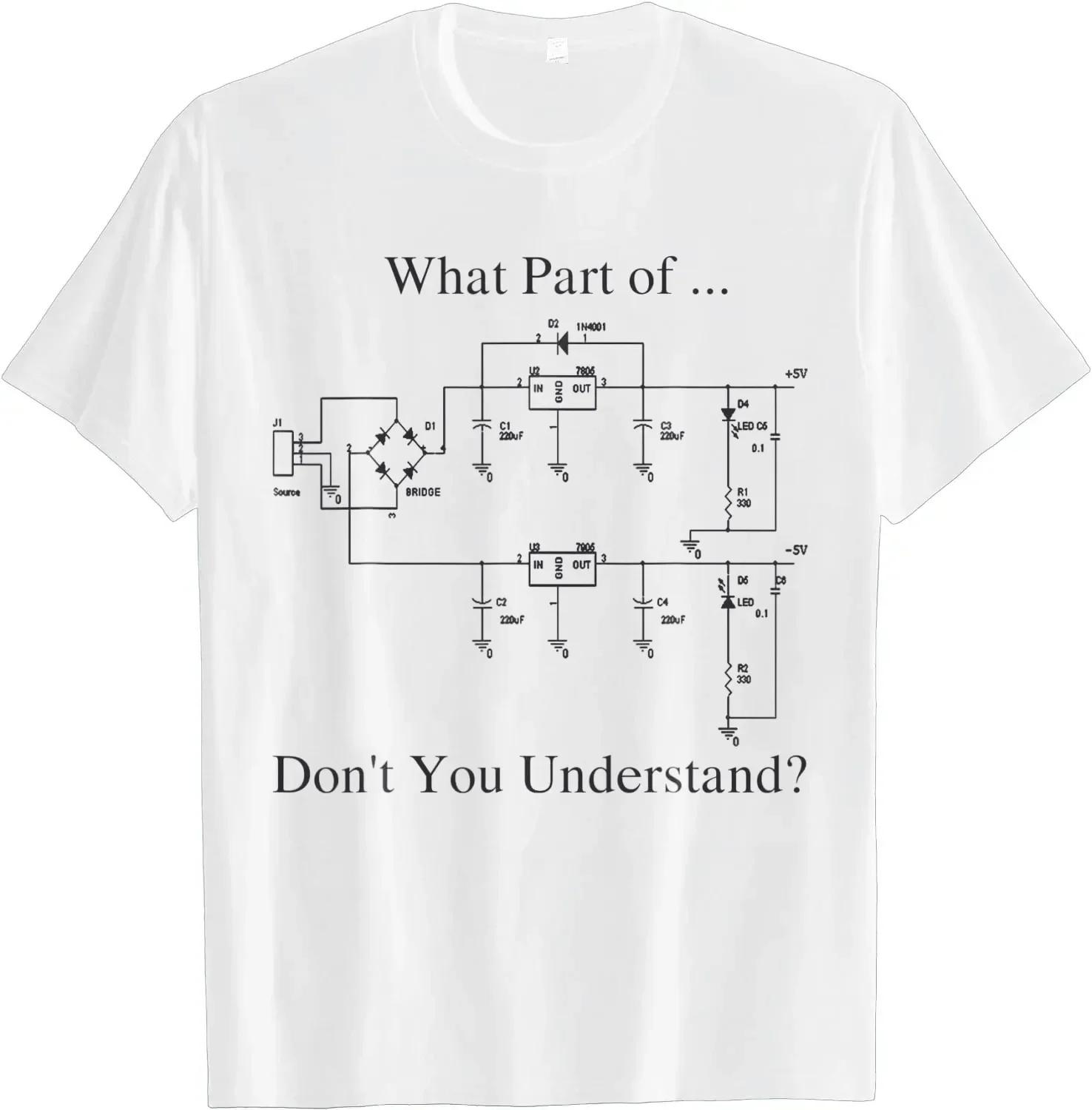 Electrical Engineer Gift Fun Engineering Ironic Personality Funny Humor Printed T-shirt Cotton Men s T-shirt Printed Solid Color XL