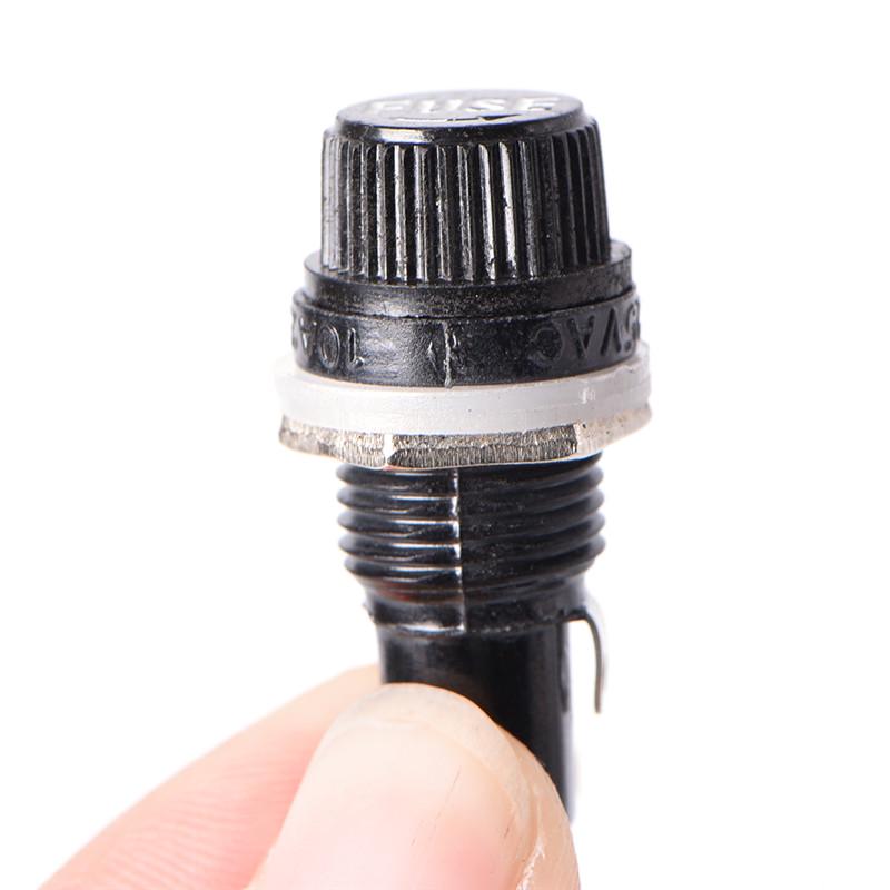 5ks Zásuvka držáku pojistek pro montáž na panel pro 5*20 skleněných pojistek 250V 10A