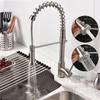 360Rotation Single Lever Handle Tap Spout Brushed Nickel Pull Out Kitchen Faucets Spring Torneira Water Mixer Tap Deck Mounted New