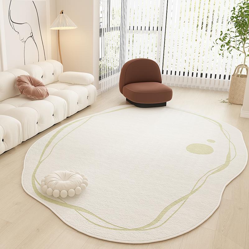 Modern Minimalist Bedroom Decor Bedside Carpet Irregular Plush Floor Mat Light Luxury Carpets for Living Room Home Non-slip Rug