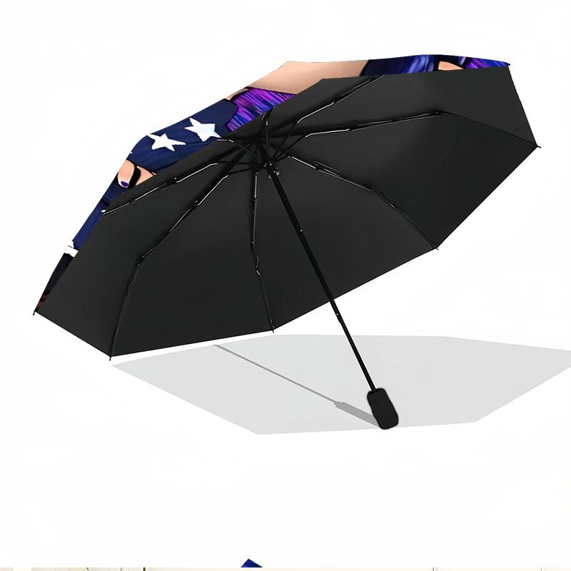Coraline Print Automatic Open Close Umbrella, Portable Foldable Umbrella, for Outdoor Commute Camping Trip, Ideal Birthday Gift