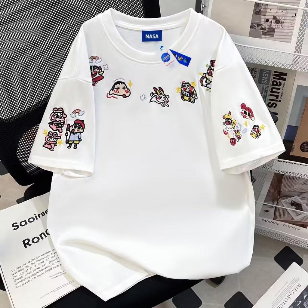 High-End Printed Men'S Short-Sleeved T-Shirt Half-Sleeved Summer Men'S Clothing Handsome Trendy Cartoon T-Shirt Top Summer