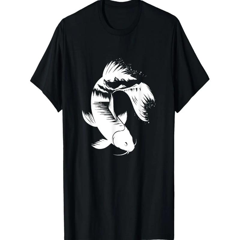 Camisa Con Estampado De Peces, Sudadera Con Capucha Con Esta S