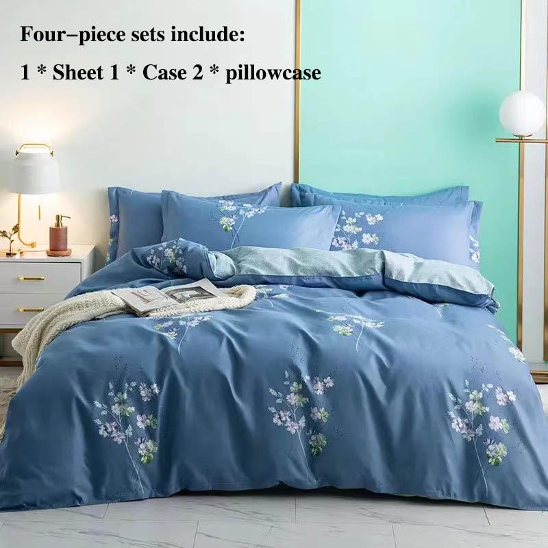 Lenzuola a quattro pezzi da letto erano infilate in un set di maniche 1,8 metri 2 metri letto stile Qingxianjie biancheria da letto per la casa