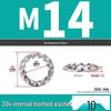 Iron Serrated Locking Washer Set with Anti-Loosening Shims