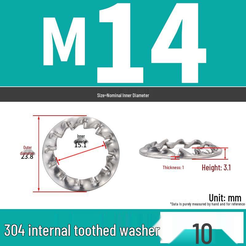 Iron Serrated Locking Washer Set with Anti-Loosening Shims