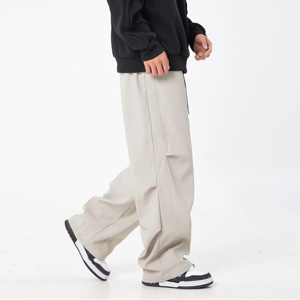 Men's Women's High Street Drawstring Casual Cargo Baggy Wide Leg Pants Trousers For Men Streetwear Sweatpants Jogging Track Pants