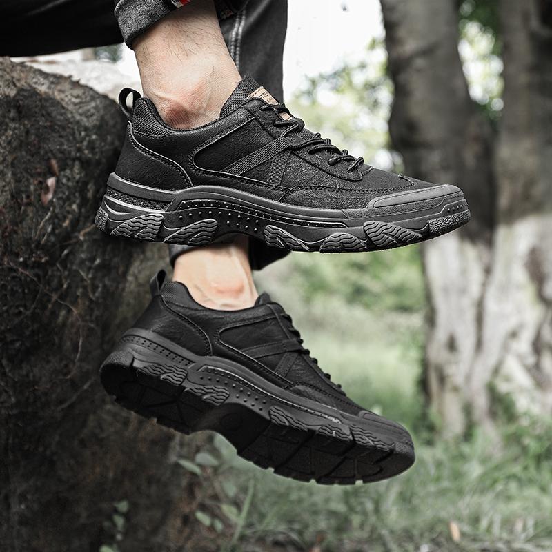 Men's Casual Shoes Comfortable Business Shoes Lace Up Leather Sneakers Driving Shoes Men Outdoor Fashion Moccasins Footwear