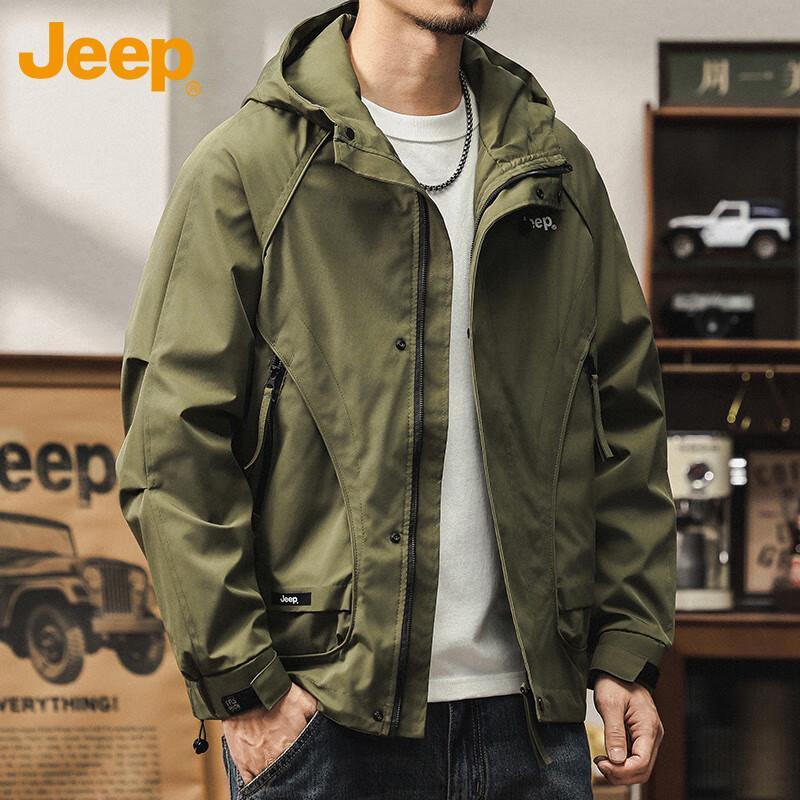 JEEP Men's Hooded Work Jacket