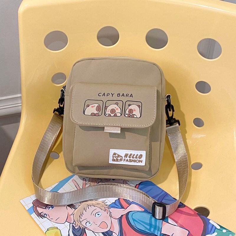 

Милая маленькая сумка женская мультяшная маленькая свежая студенческая сумка на плечо дорожная маленькая сумка-саквояж сумка для мобильного телефона хаки