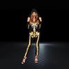 2024 Halloween Cross-Border Amazon New Hooded Skeleton Print Long-Sleeve Long-Pants Jumpsuit Sweatshirt for Women