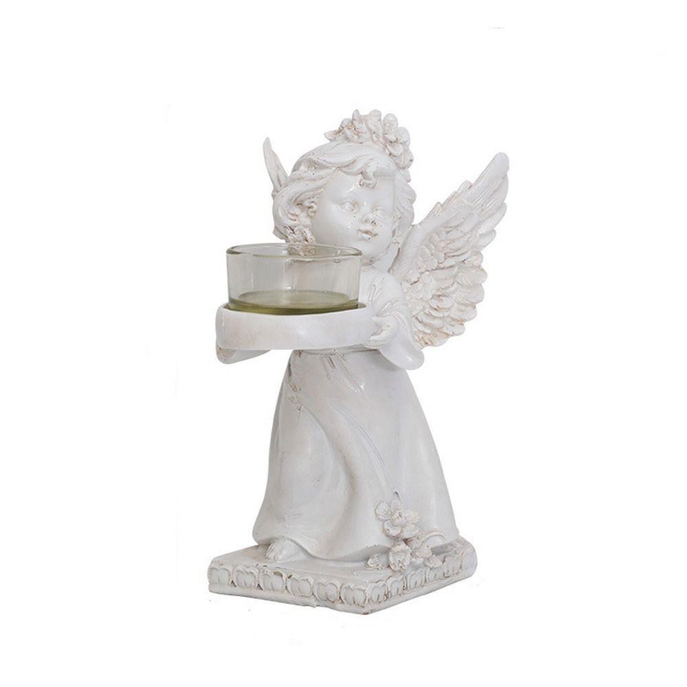 Nordic Angel Candle Holder Decorative Angel Display Holder Resin Angel Ornament  Candlelight Dinner