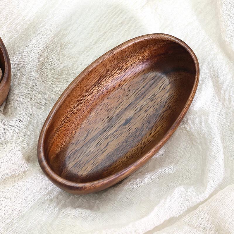 Morona Walnut Wood Boat-Shaped Serving Dish