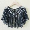 Women's Summer Sequin Shawl Cardigan: Versatile Evening Cape for Sun Protection, Perfect with Skirts.