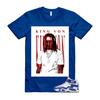 Air Griffey Max 1 USA White Blue Red T Shirt Match KING VON