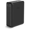 Powerbank ksix mini lithium polymère 10 000 mah 10 w câble usb-a vers usb-c inclus charge simultanée noir (nano, 20 000 mah)