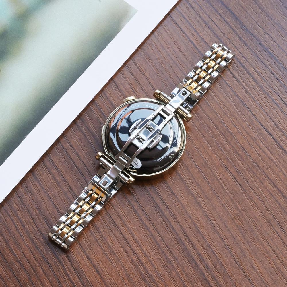 18mm 20 22mm Slim Stainless Steel Band for Huawei Watch GT5 Pro 42mm 46mm Women Bracelet for Samsung Galaxy 7 6 5 40/44mm Strap