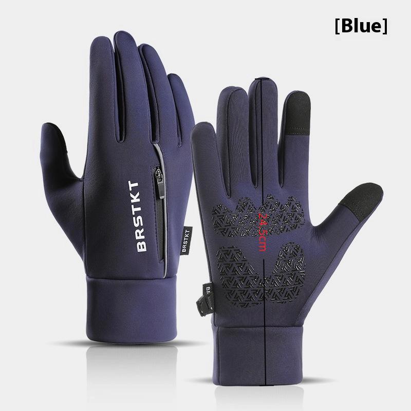 New Full Fingers Gloves Touch Screen Gloves 3 Layers Of Thickening Sports Ski Gloves Winter Outdoor Warm Cycling Gloves