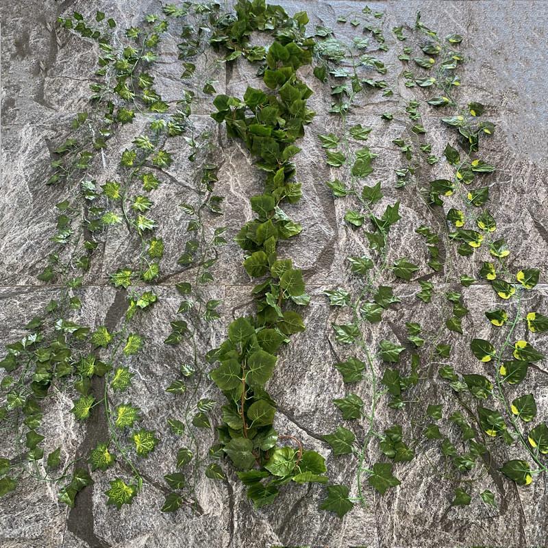 Artificial Green Vine Wall Hanging With Silk Screen Fabric For Home Decor And Office Space