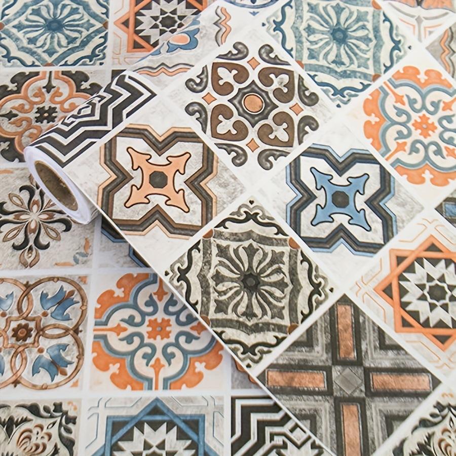 

American Plaid Wall sticker Kitchen Oil-proof Waterproof Sticker Bedroom Living Room Background Wall Self-adhesive Removable 40CMX100cm